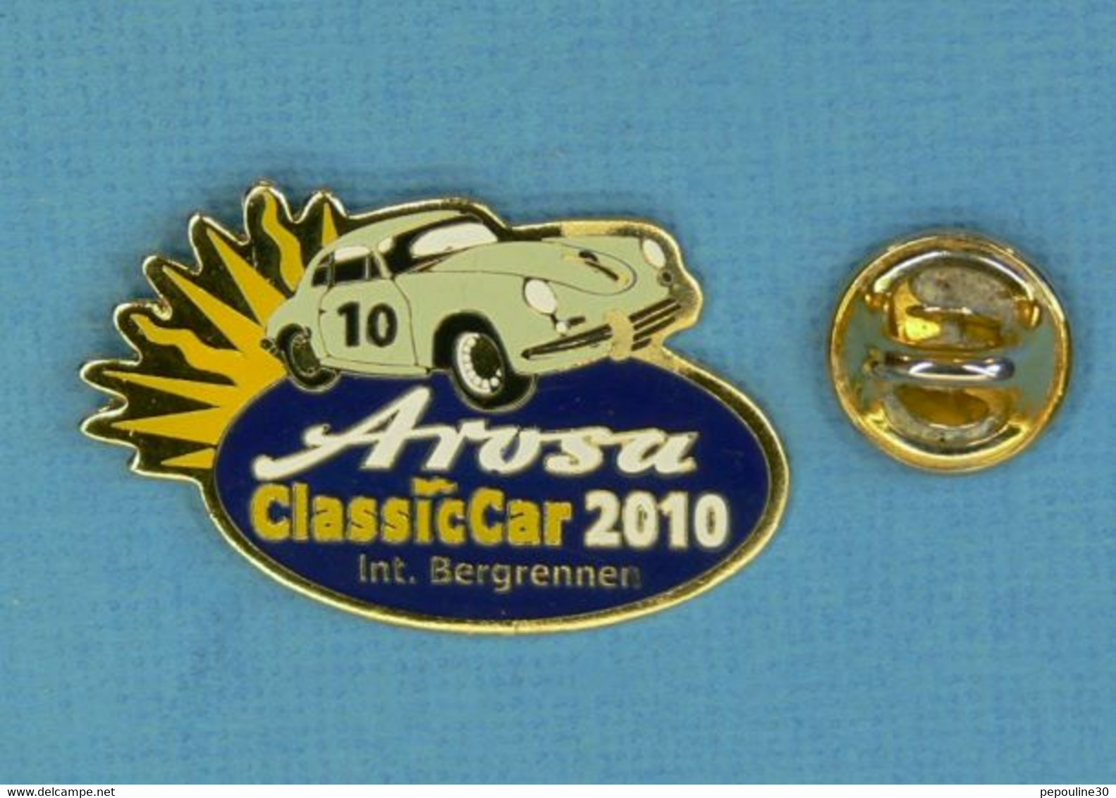 1 PIN'S //  ** PORSCHE 356 B T5 1600 S / AROSA CLASSIC CAR 2010 ** - Porsche