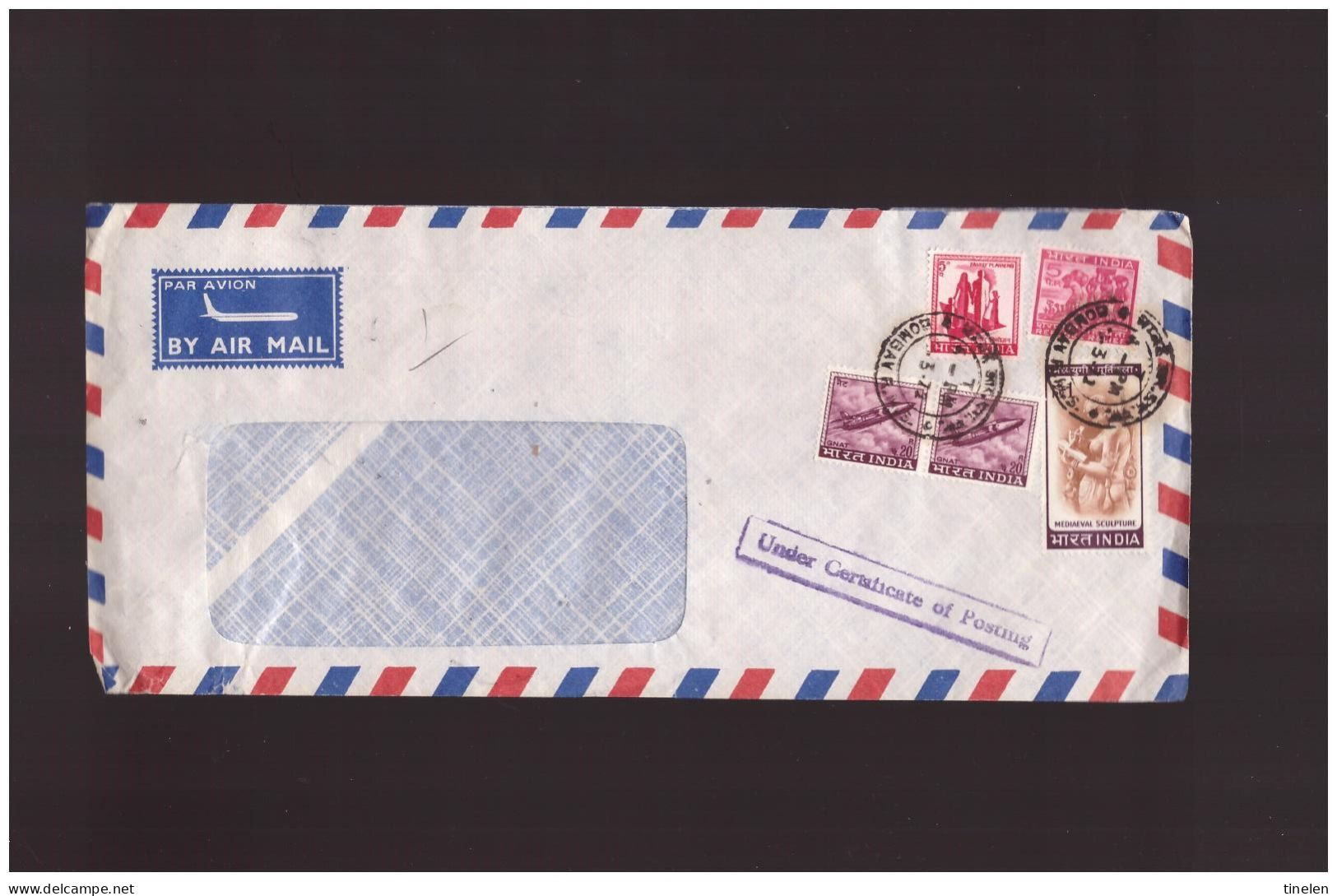 INDIA - STORIA POSTALE - Poste Aérienne