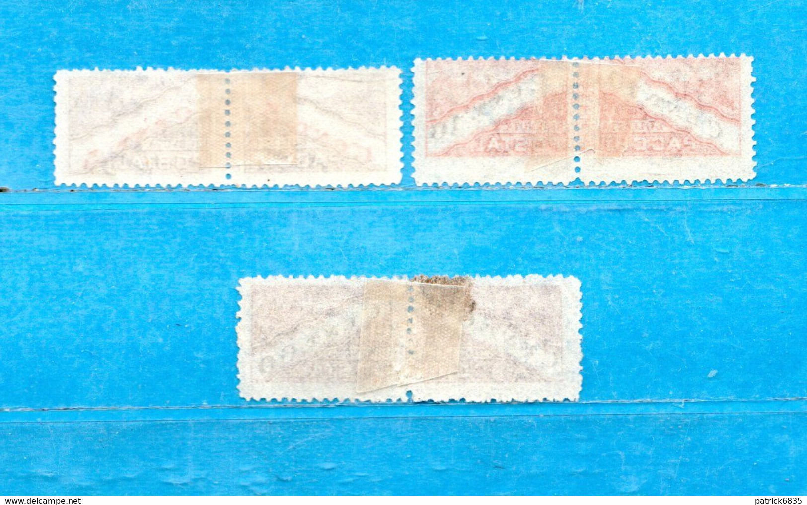 San. MARINO * -1945 - PACCHI POSTALI - Cent. 5-10-60-. Unif. 16-17-22. MH* - Parcel Post Stamps