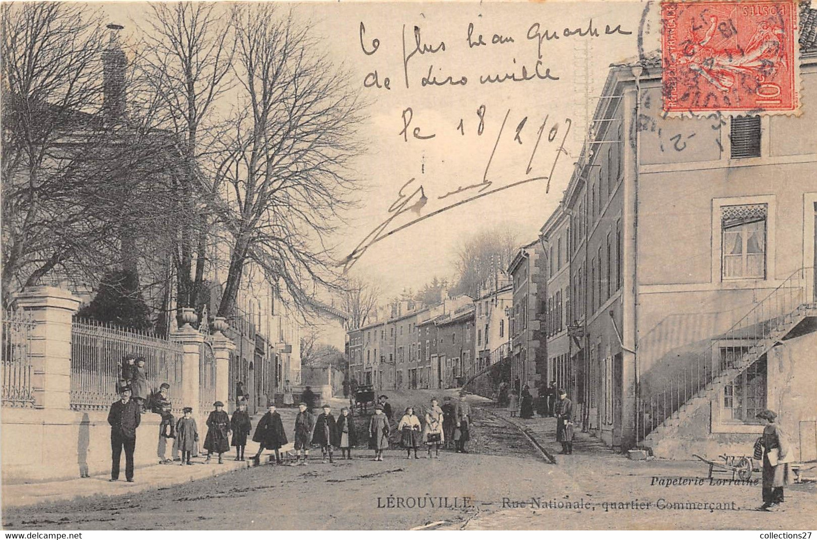 55-LEROUVILLE- RUE NATIONALE QUARTIER COMMERCANT - Lerouville