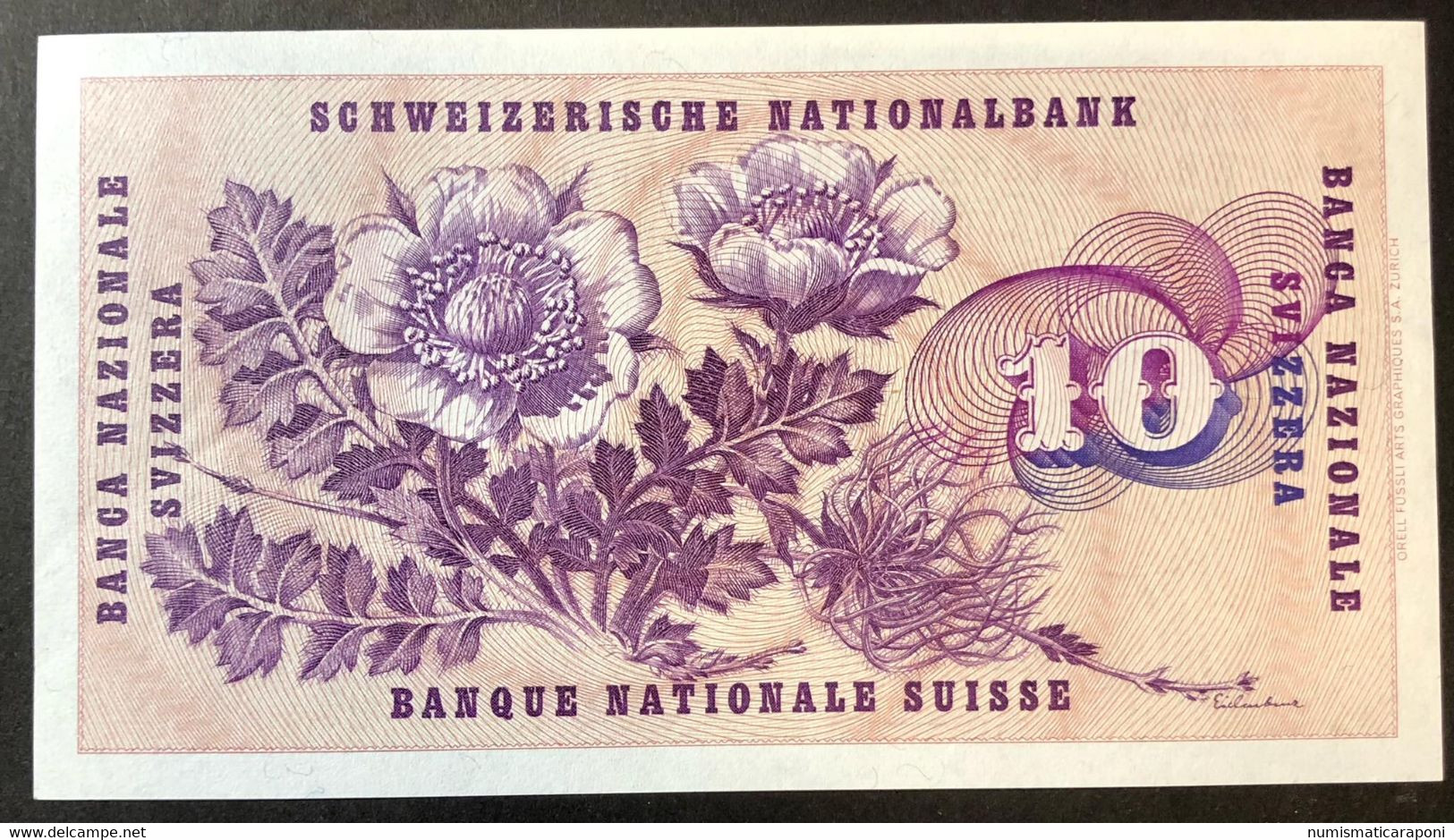 Svizzera 10 Francs Franken Franchi 1970 Spl/sup LOTTO 3336 - Suisse