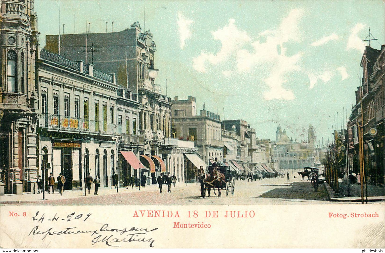 URUGUAY  MONTEVIDEO   Avenida 18 De Julio - Uruguay