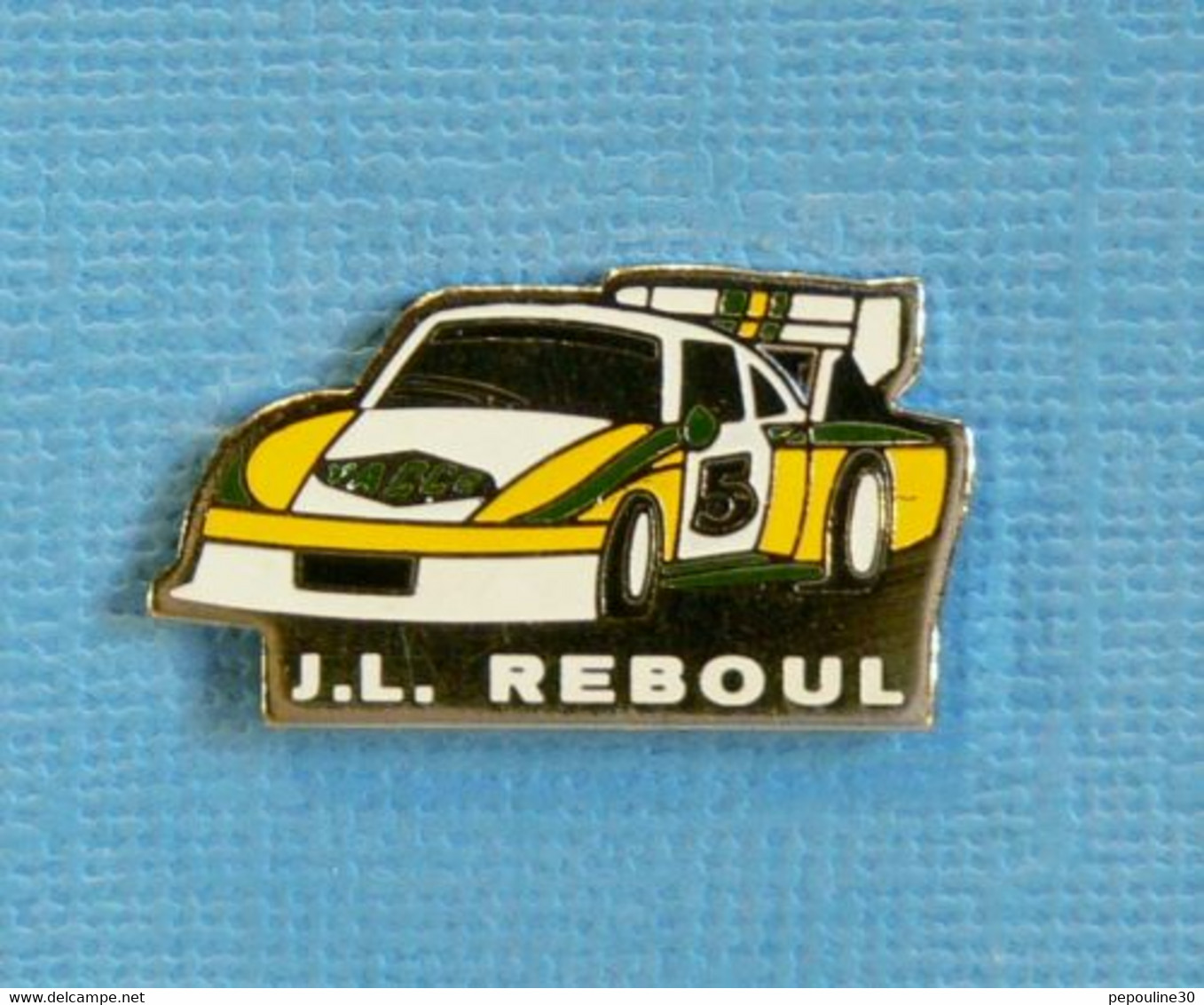 1 PIN'S //  ** PORSCHE 935T / J.L. REBOUL / COURSE DE CÖTE / PUB YACCO ** - Porsche