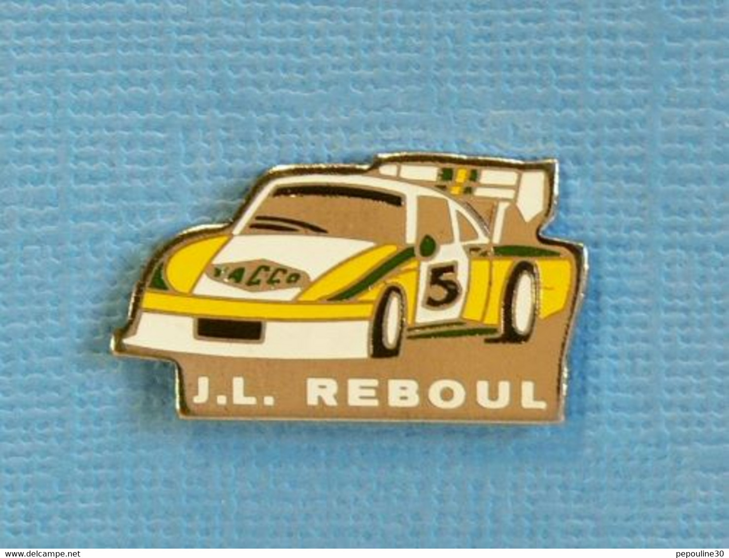 1 PIN'S //  ** PORSCHE 935T / J.L. REBOUL / COURSE DE CÖTE / PUB YACCO ** - Porsche