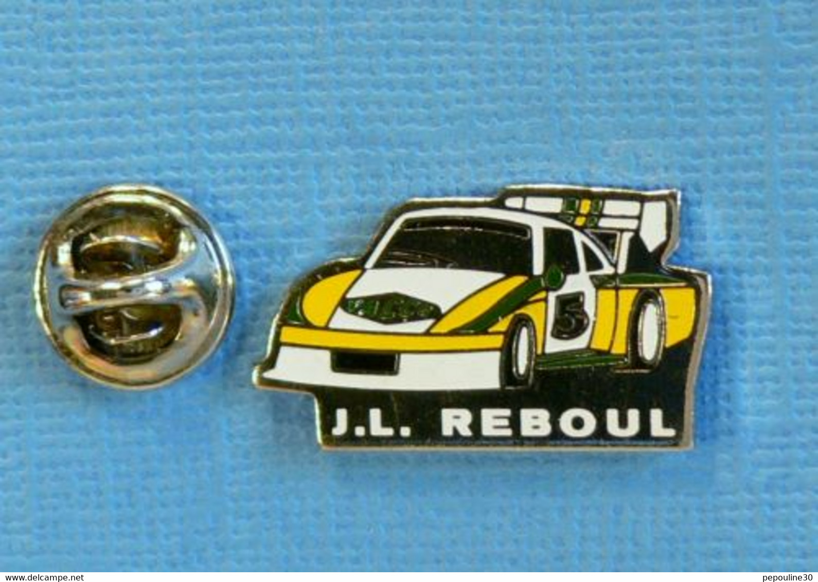 1 PIN'S //  ** PORSCHE 935T / J.L. REBOUL / COURSE DE CÖTE / PUB YACCO ** - Porsche