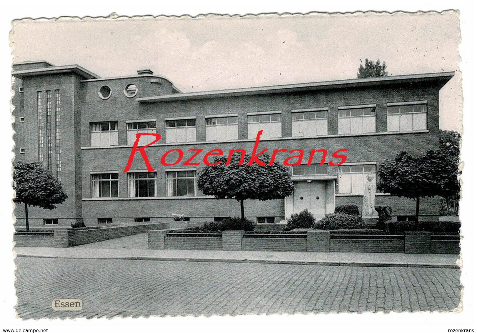 Essen ZELDZAAM Kliniek St Sint Jozef Met Boom Modernisme Architecture Art Deco (1935-1936) Antwerpse Kempen CPA - Essen