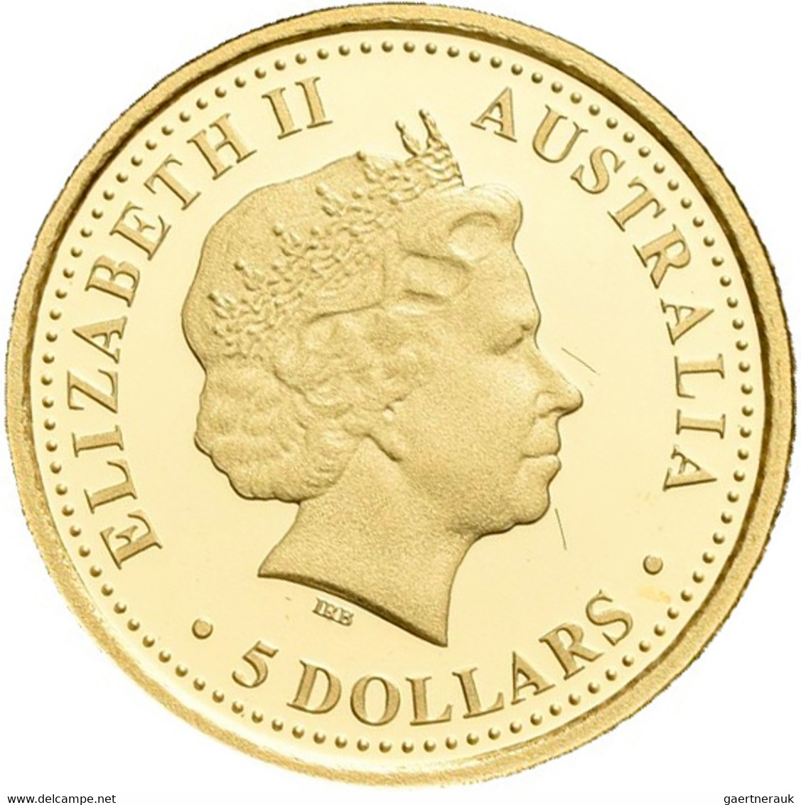 Australien - Anlagegold: Discover Australia: 5 x 5 AUD 2008, je 1/25 OZ 999/1000