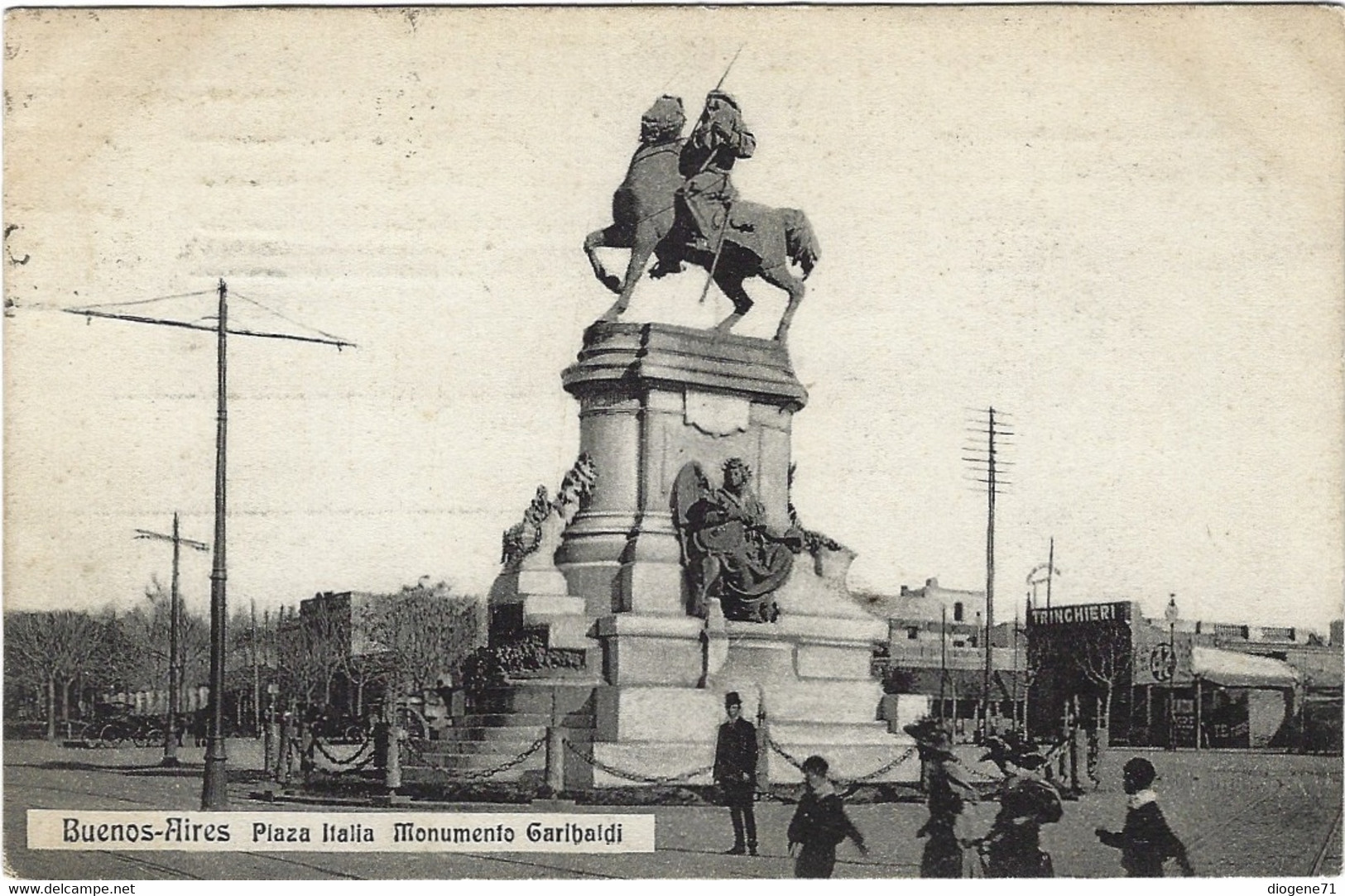 Buenos Aires Plaza Italia Monumento Garibaldi - Argentinië