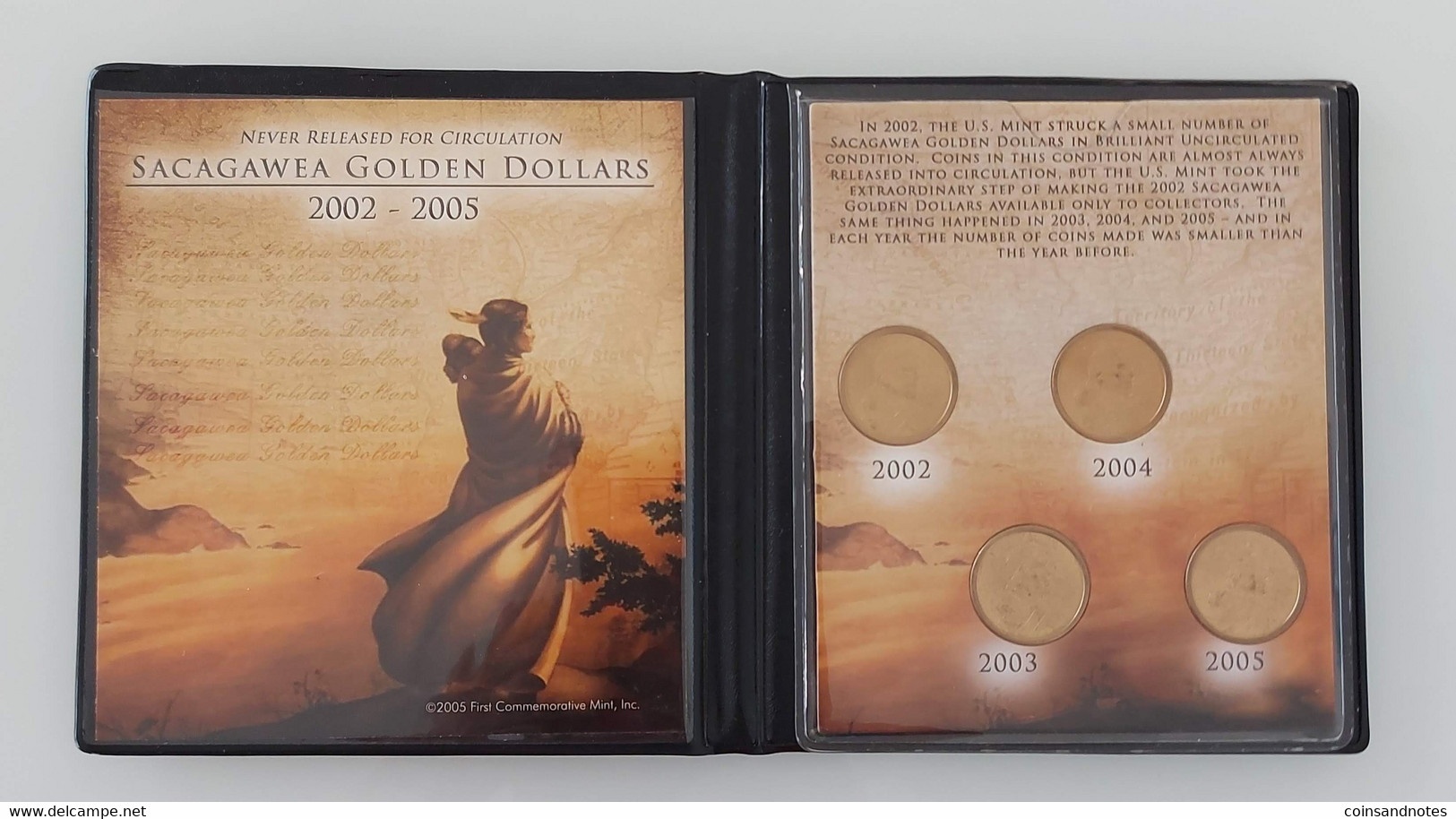 USA 2015 - ‘Sacagawea Golden Dollars’ 2002-2005 - In Wallet - BU - Verzamelingen