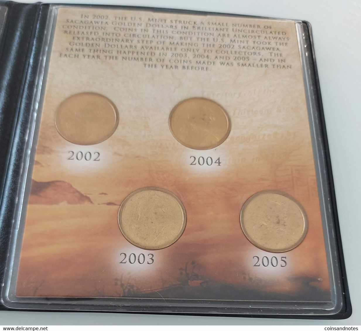 USA 2015 - ‘Sacagawea Golden Dollars’ 2002-2005 - In Wallet - BU - Collections