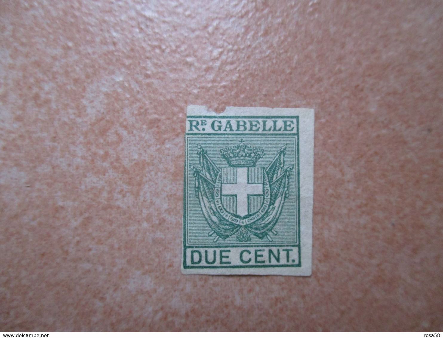 REGNO D'ITALIA N.2 Marche REALI GABELLE Cent. 3 1/2 E CENT. 2 - Revenue Stamps
