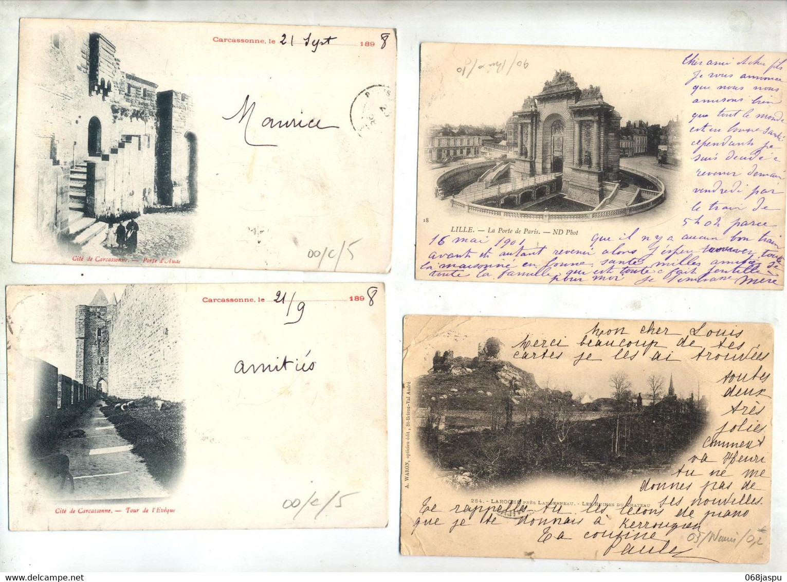 Lot  ZZ De  24 Cartes "anciennes " Vue Et Oblitération à Voir - Other & Unclassified