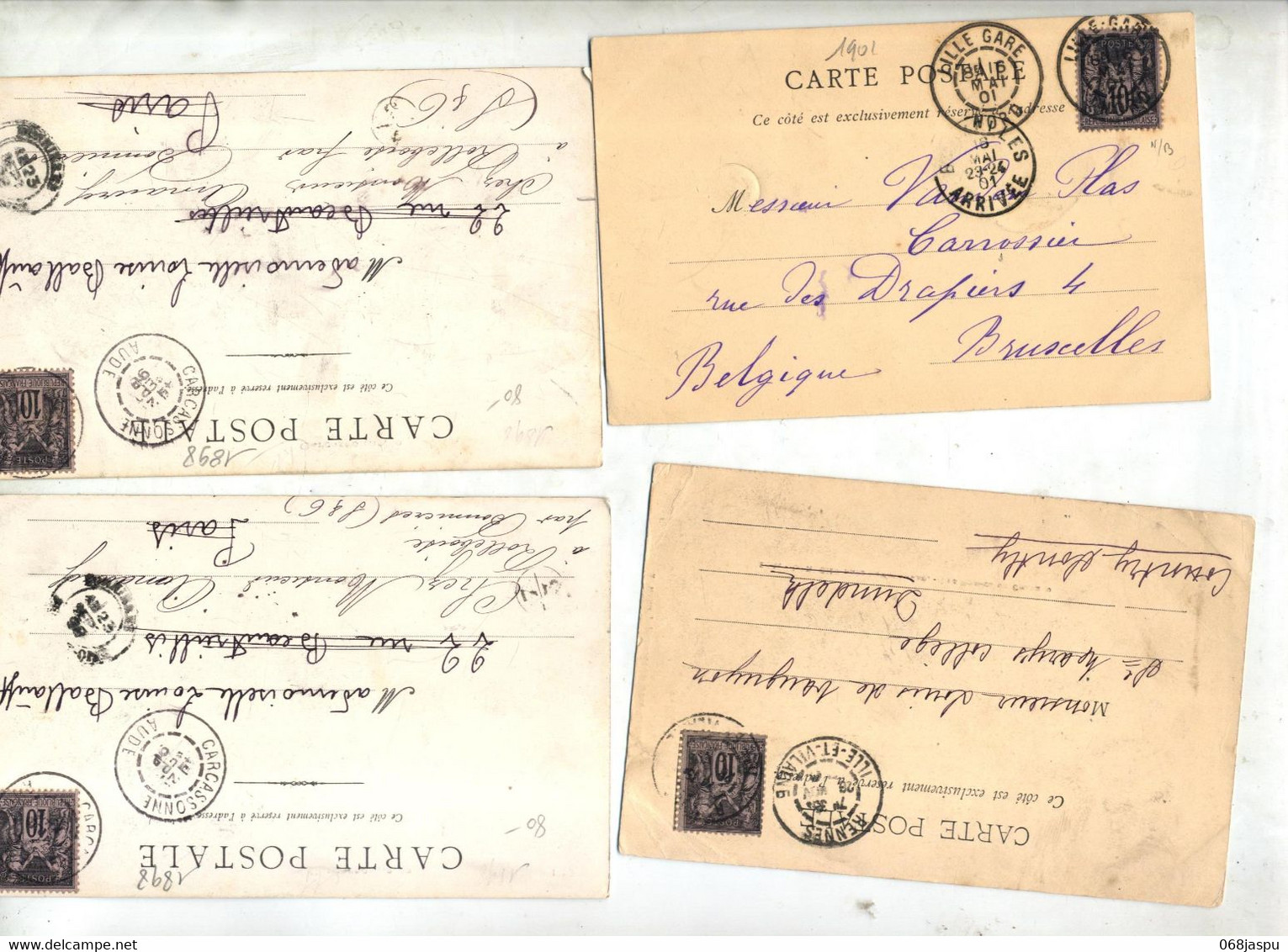 Lot  ZZ De  24 Cartes "anciennes " Vue Et Oblitération à Voir - Other & Unclassified