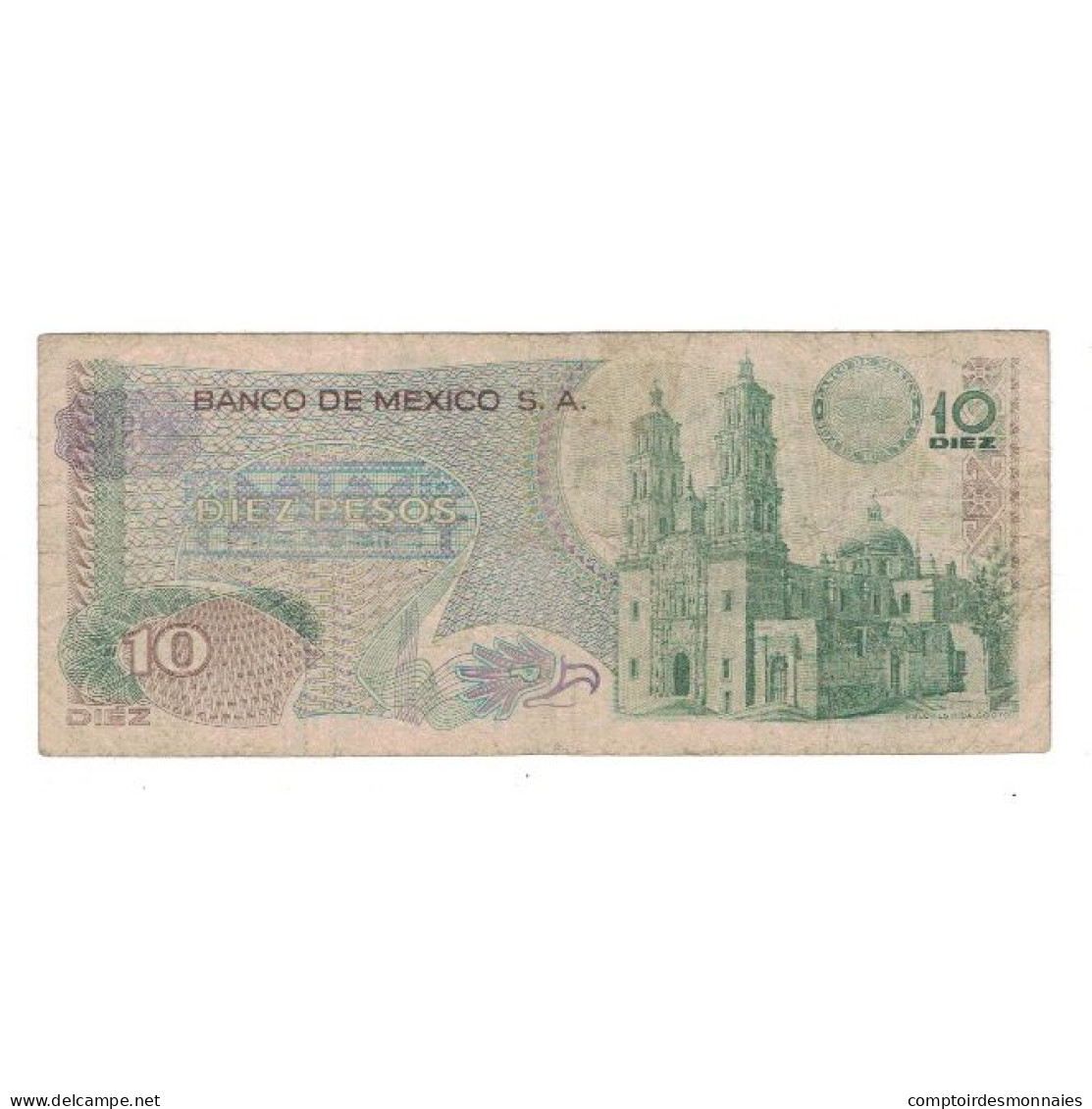 Billet, Mexique, 10 Pesos, 1977, 1977-02-18, KM:63i, TB - Mexico