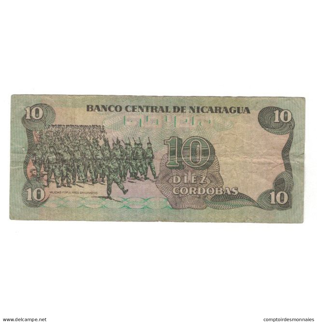 Billet, Nicaragua, 10 Cordobas, 1985, KM:151, TB - Nicaragua