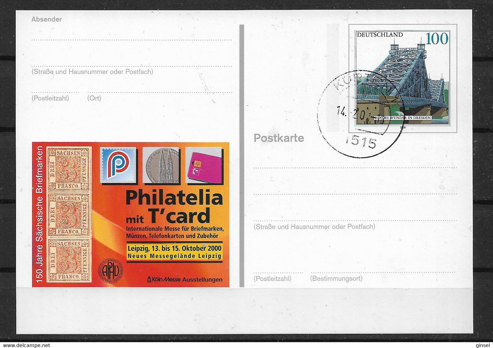 BRD Pso 72 O - Postkarten - Gebraucht