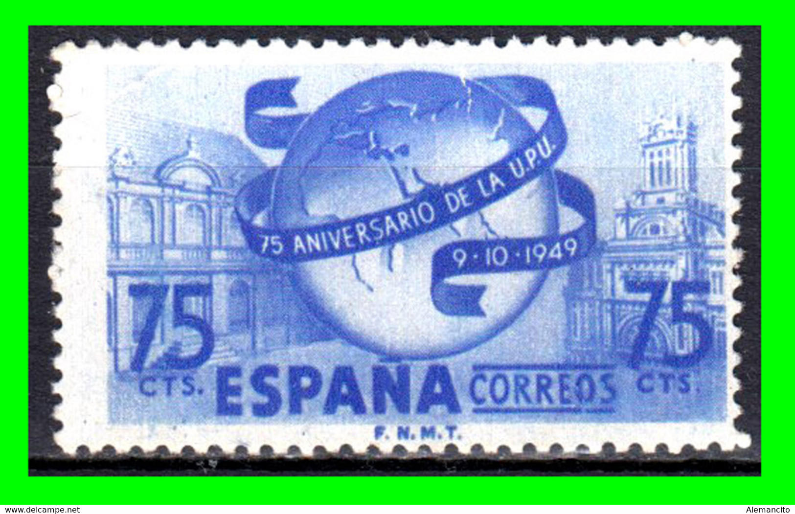 ESPAÑA ( EUROPA ) INTERESANTE SELLO AÑO 1949 UNION POSTAL UNIVERSAL) - Fiscali-postali