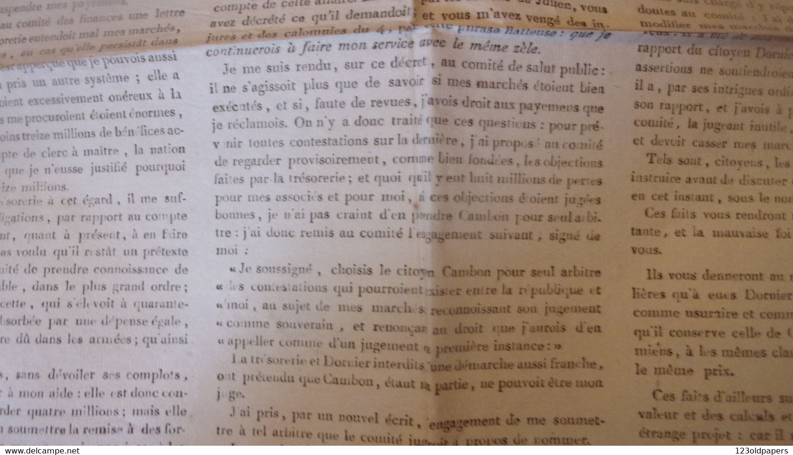 ORIGINALE 1793 Affiche Revolution MARC RENE SAHUGUET ESPAGNAC AUX REPRESENTANS DU PEUPLE BRIVE CORREZE GUILLOTINE - Historical Documents