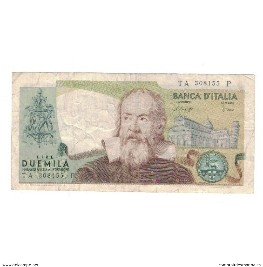 Billet, Italie, 2000 Lire, 1976, 1976-10-22, KM:103b, TB+ - 2.000 Lire