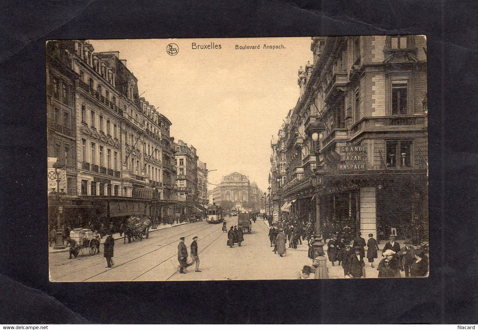 116426          Francia,      Bruxelles,     Boulevard  Anspach,    VGSB   1931 - Panoramische Zichten, Meerdere Zichten