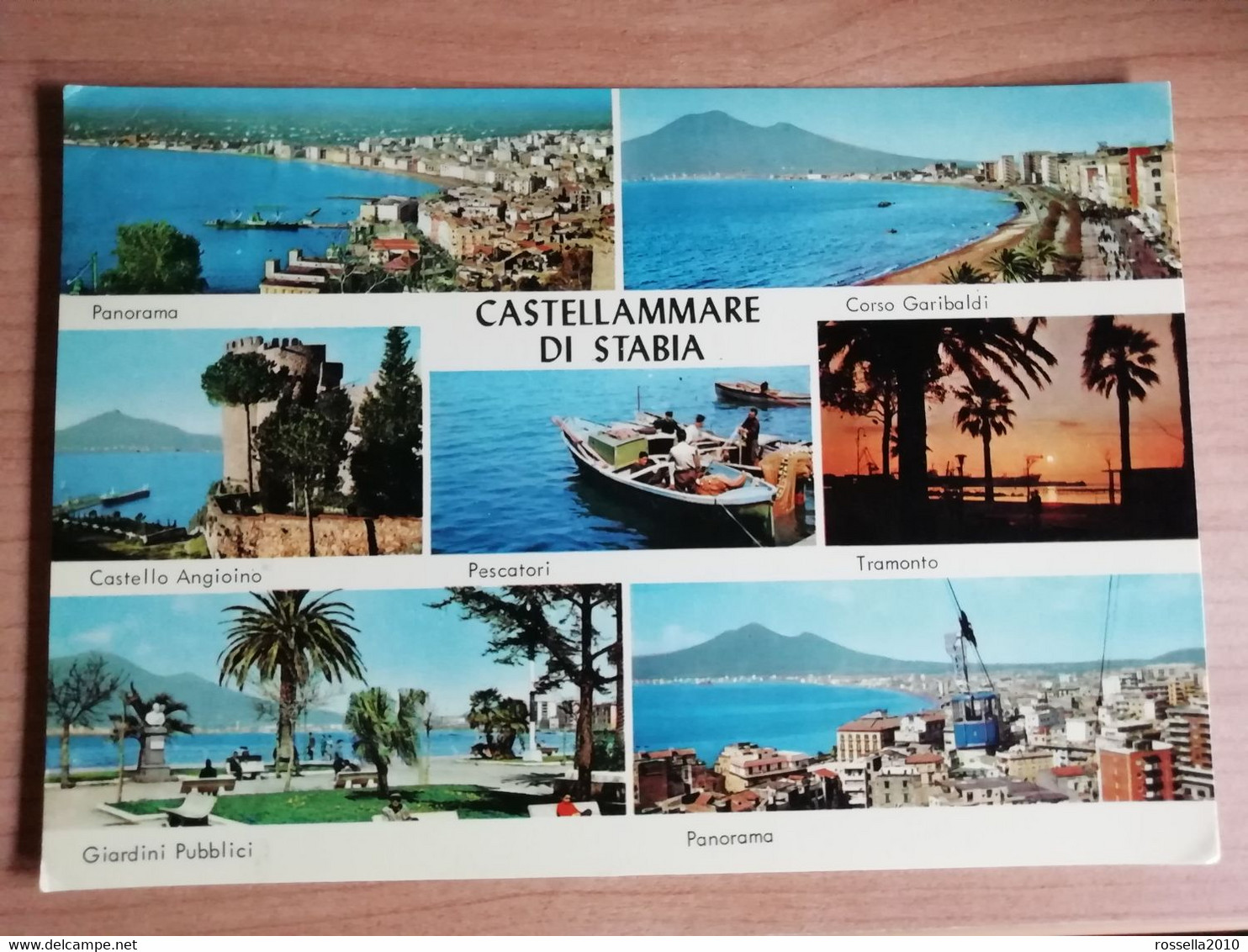 Cartolina ITALIA NAPOLI CASTELLAMMARE DI STABIA VEDUTE Italy Naples Postcard Italien Neapel Ansichtskarten - Castellammare Di Stabia