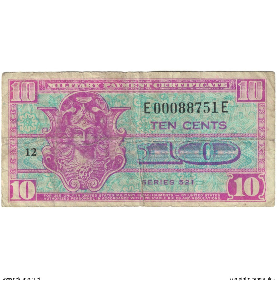 Billet, États-Unis, 10 Cents, 1954, KM:M30a, TB - 1954-1958 - Reeksen 521