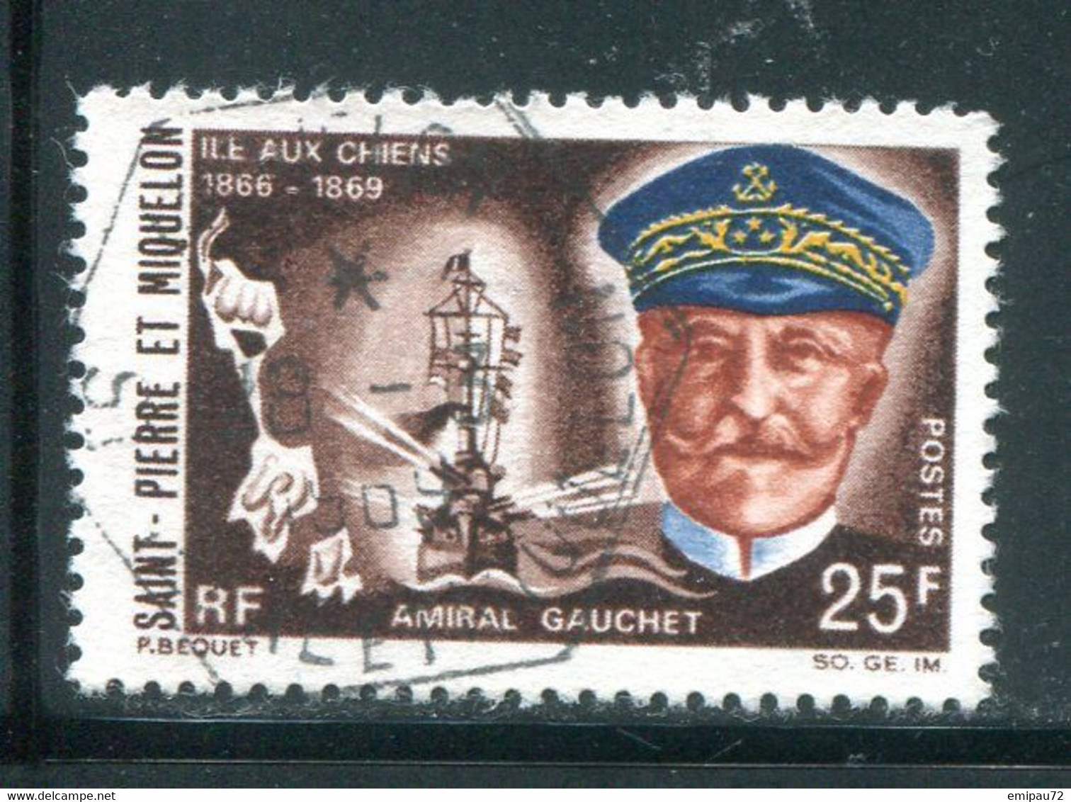 SAINT PIERRE ET MIQUELON- Y&T N°383- Oblitéré - Used Stamps