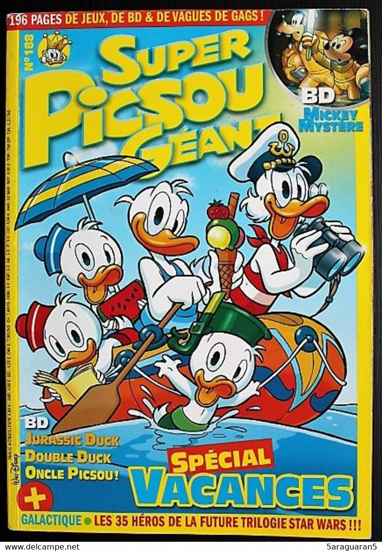 MAGAZINE BD - Super Picsou Géant N°188 - Picsou Magazine