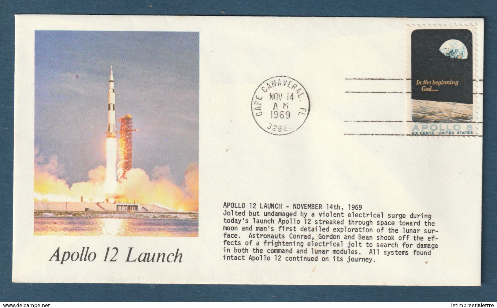 ✈️ Etats Unis - Premier Jour - FDC - Apollo 12 Launch - 1969 ✈️ - 1961-1970