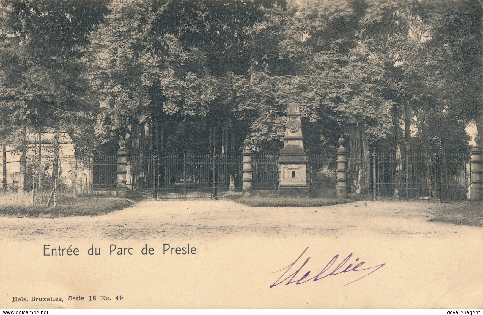 ENTREE DU PARC  DE PRELE       2 SCANS - Charleroi