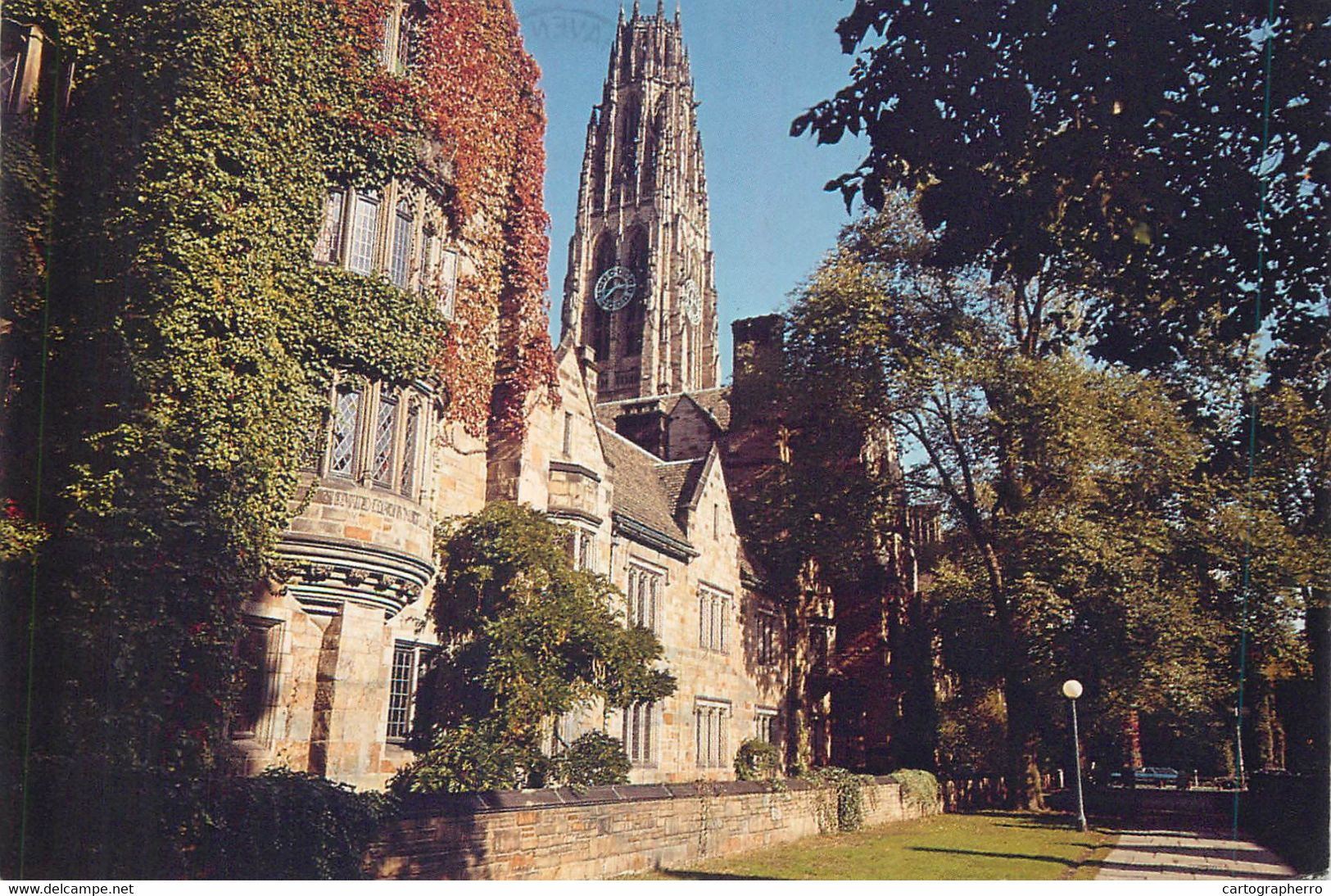USA America Yale University New Haven CT 1987 Branford College Harkness Memorial Tower Postcard - New Haven