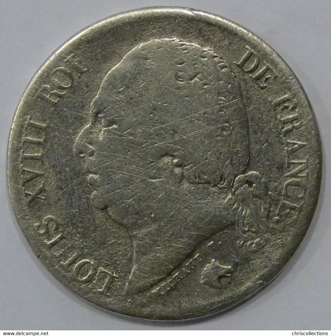 FRANCE - LOUIS XVIII - 2 Francs 1824W - B+ - Gad. : 513 - 2 Francs