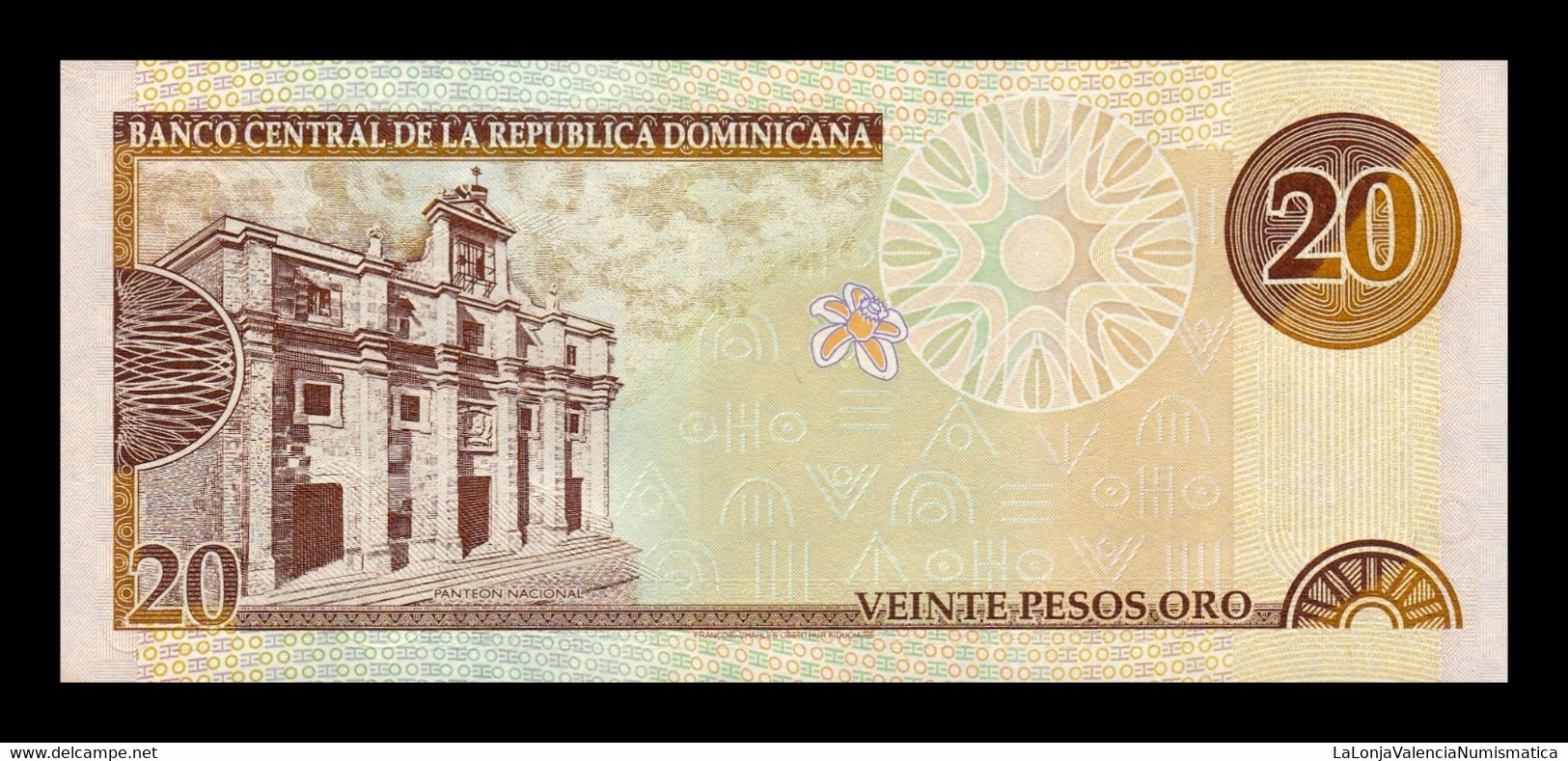 República Dominicana 20 Pesos Oro 2000 Pick 160 SC UNC - Dominicaine