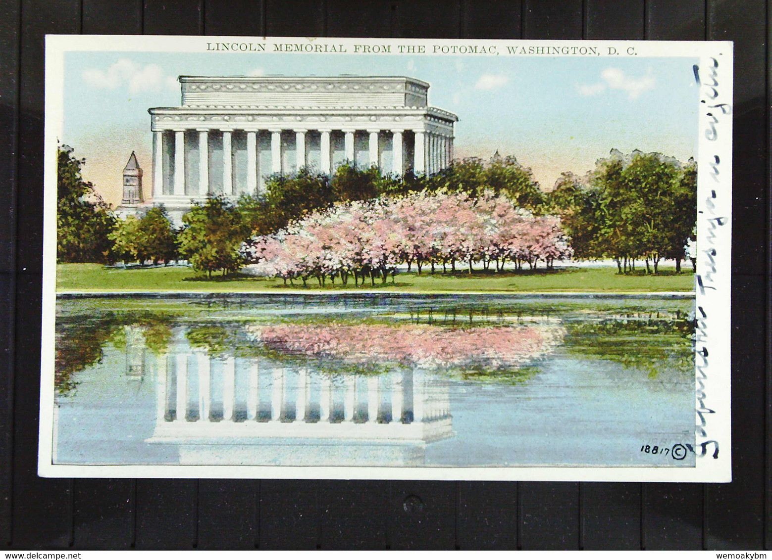 USA: Ansichtskarte Von WASHINGTON, D.C. Mit Lincoln Memorial From The Potomac Um 1930 - Rs Beschrieben - Washington DC