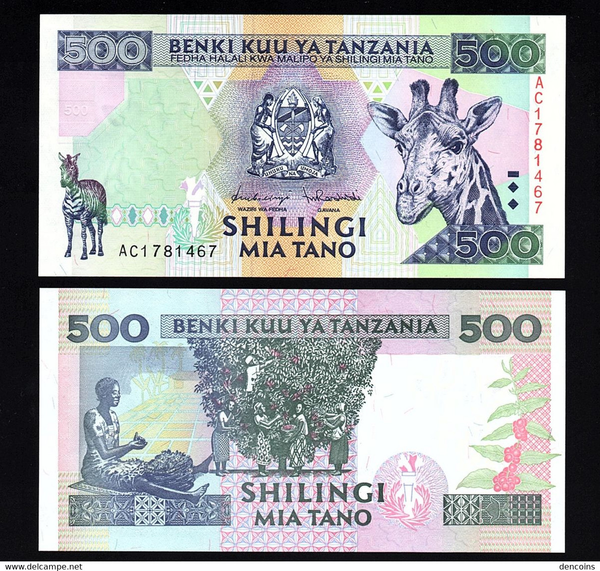 TANZANIA  P-30  500 SHILINGI  ND (1997)  -AC-  UNC  NEUF  SIN CIRCULAR - Tanzania