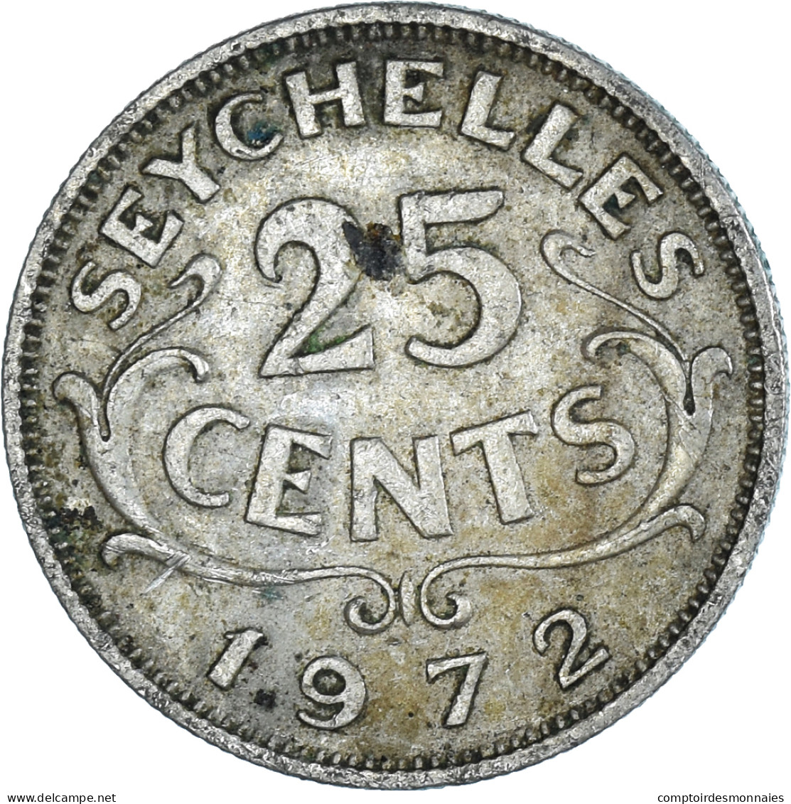 Monnaie, Seychelles, 25 Cents, 1972 - Seychellen