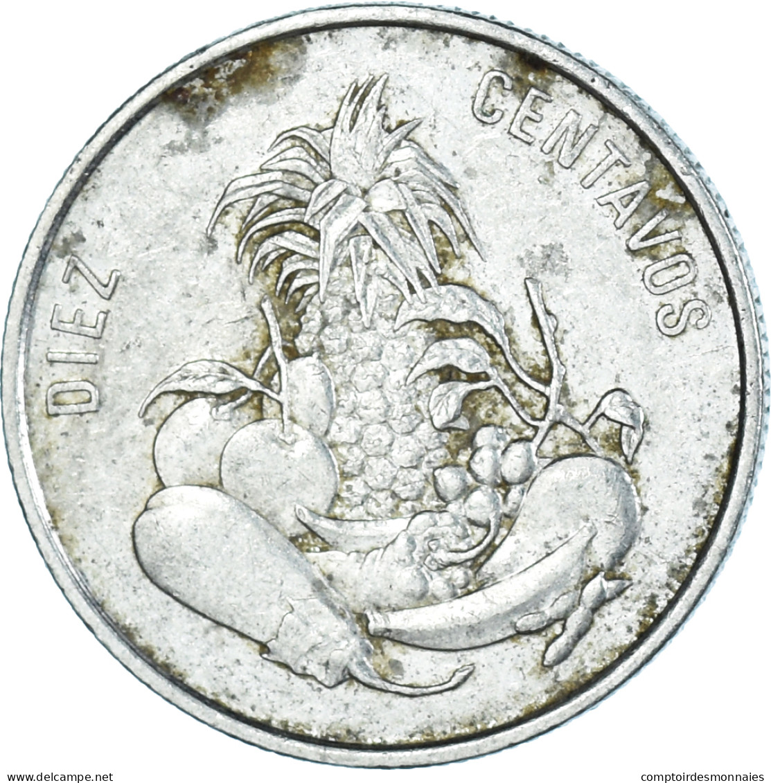 Monnaie, République Dominicaine, 10 Centavos, 1989 - Dominicana