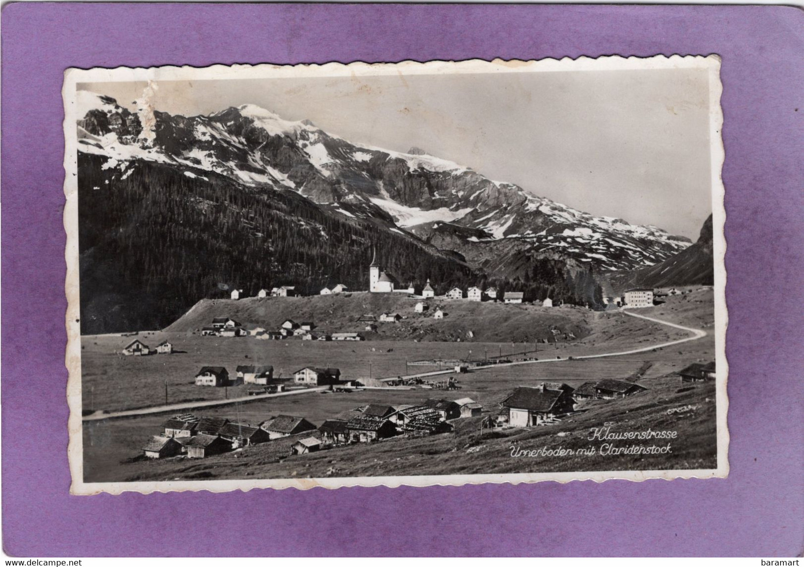 UR Spiringen  Klausenstrasse Urnerboden Mit Claridenstock - Spiringen