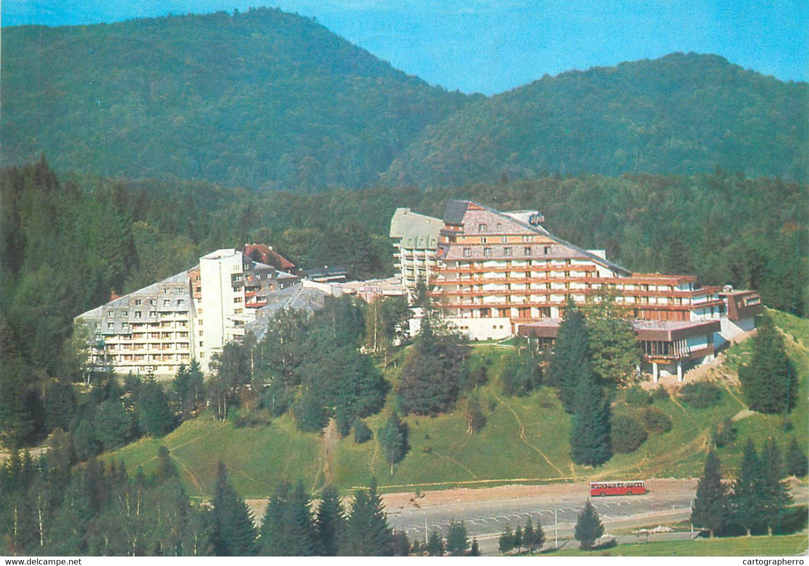 Council Award kitchen Romania - Romania Poiana Brasov Hotel Ciucas Hotel Alpin 1988 Carpathian  Mountains Transylvania postcard
