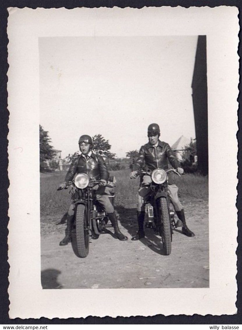 +++ Photo - Moto - "Départ De FOSSES ..." - 1935   // - Fosses-la-Ville