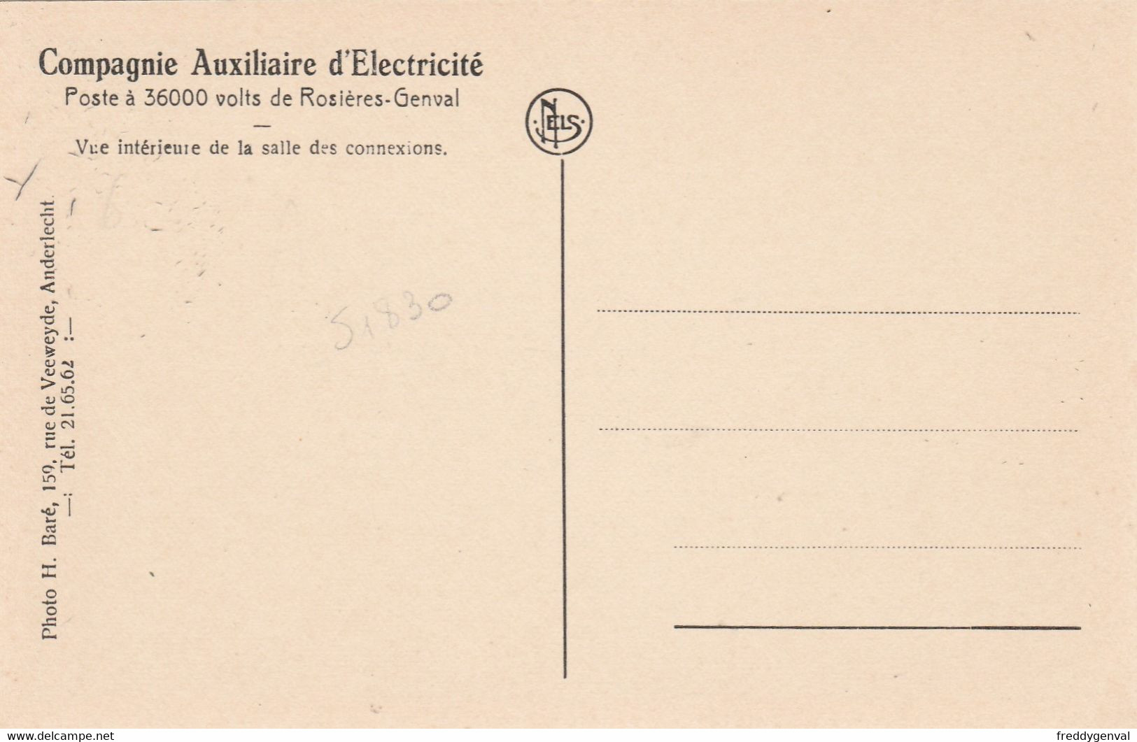ROSIERES ST  ANDRE COMPAGNIE AUXILIAIRE D, ELECTRICITE - Rixensart