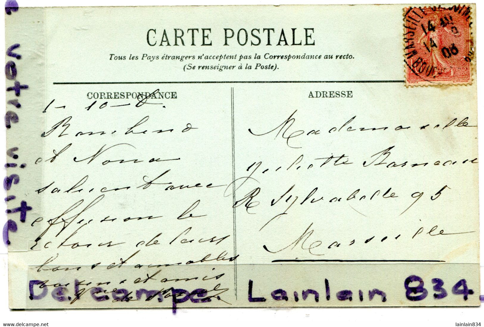 - Exposition Coloniale, MARSEILLE, 1908, Le Palais Du Cambodge, Super Animation, Peu Courante, TBE, Scans. - Koloniale Tentoonstelling 1906-1922