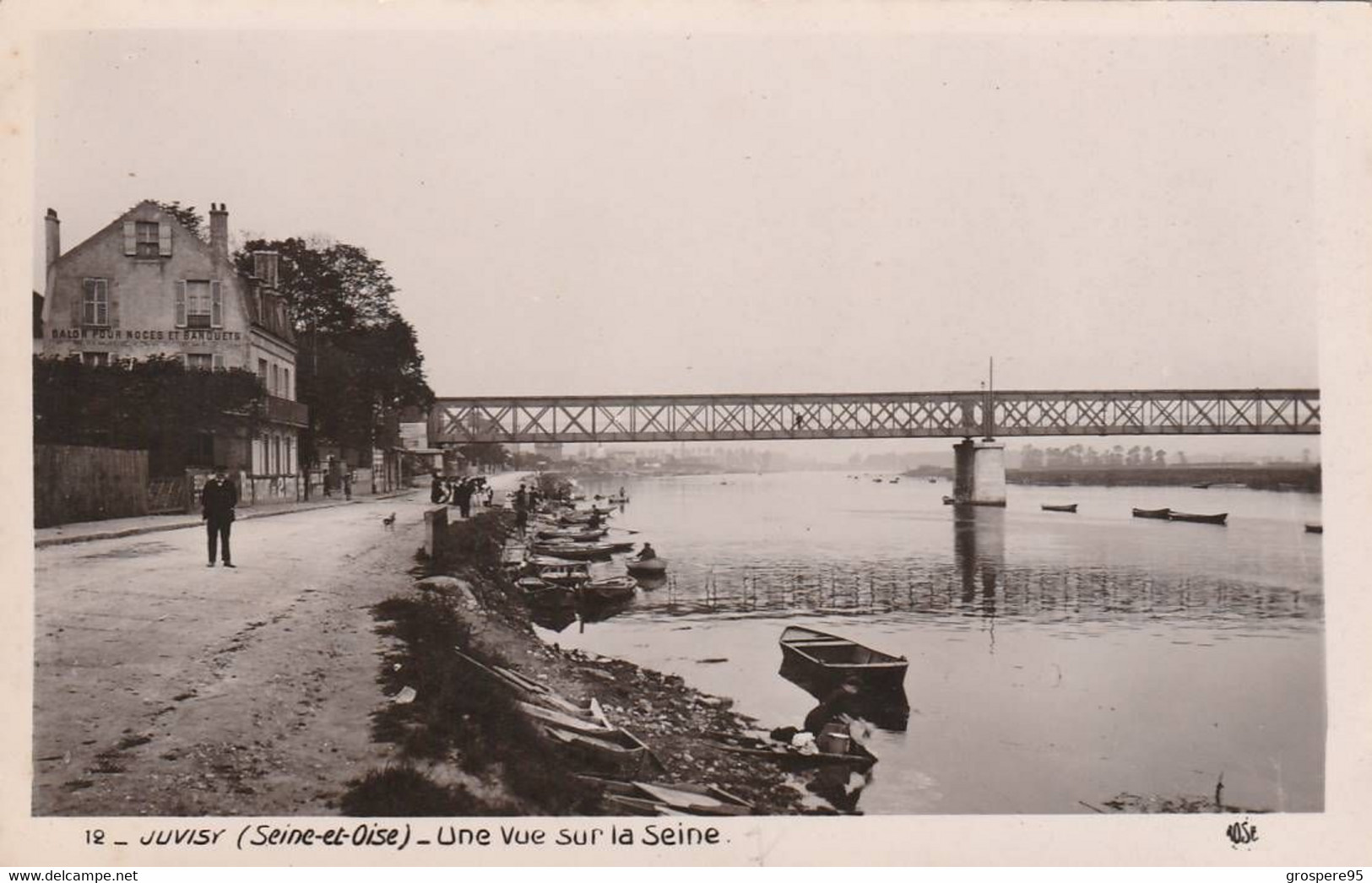 JUVISY UNE VUE SUR LA SEINE1929 RARE - Juvisy-sur-Orge