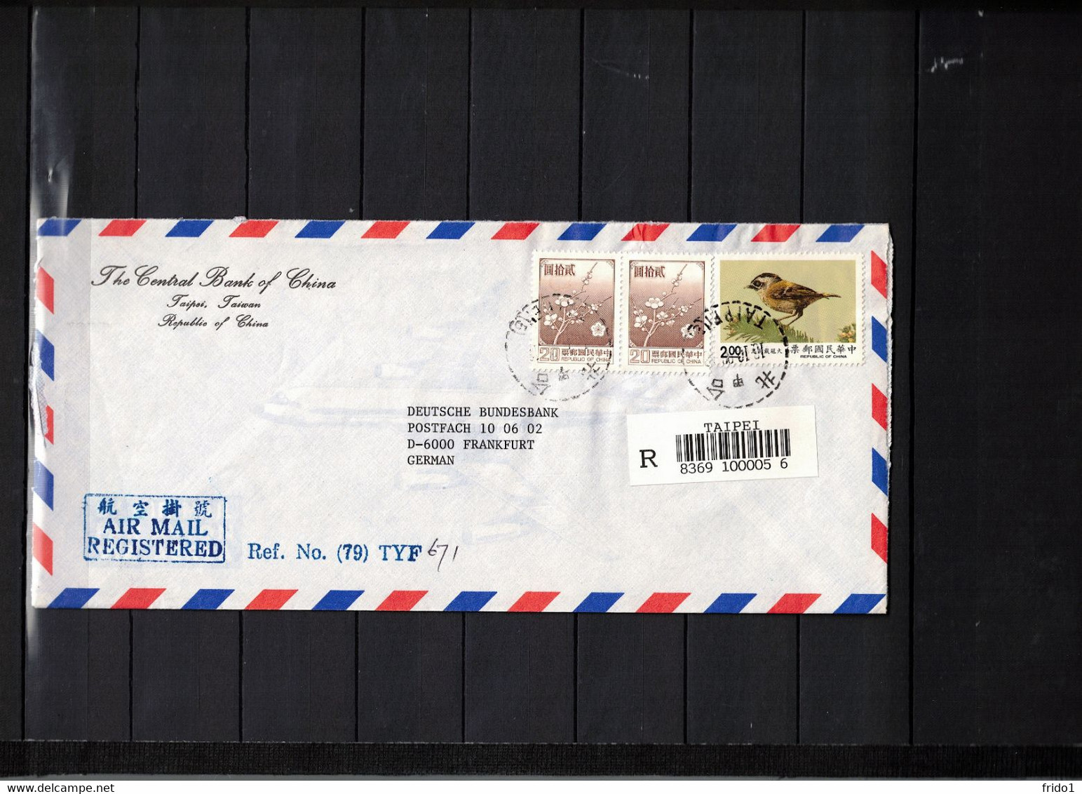 Taiwan Interesting Airmail Registered Letter - Briefe U. Dokumente