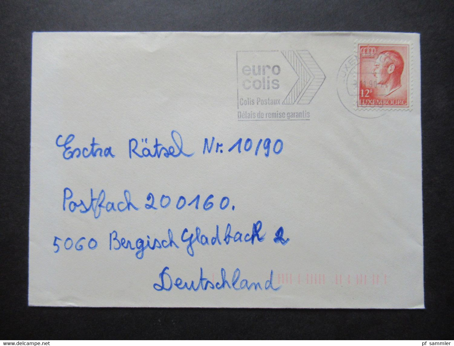 Luxemburg 1989 - 1991 Kleines Lot 3 Mit Belegen Je 1x Stempel Kayl, Luxembourg Und Esch-Sur-Alzette - Briefe U. Dokumente