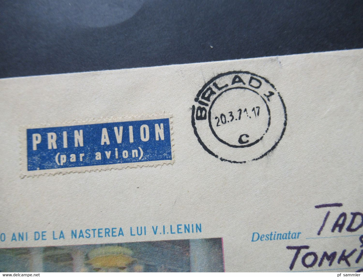 Rumänien 1971 Ganzsache / Motiv GA Par Avion / Luftpost Beleg über Warschau Mit Ank. Stempel Rückseitig - Storia Postale