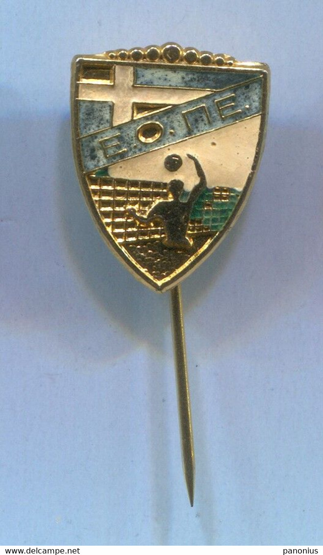 Volleyball Pallavolo - Greece Association Federation, Vintage Pin Badge Abzeichen - Volleyball