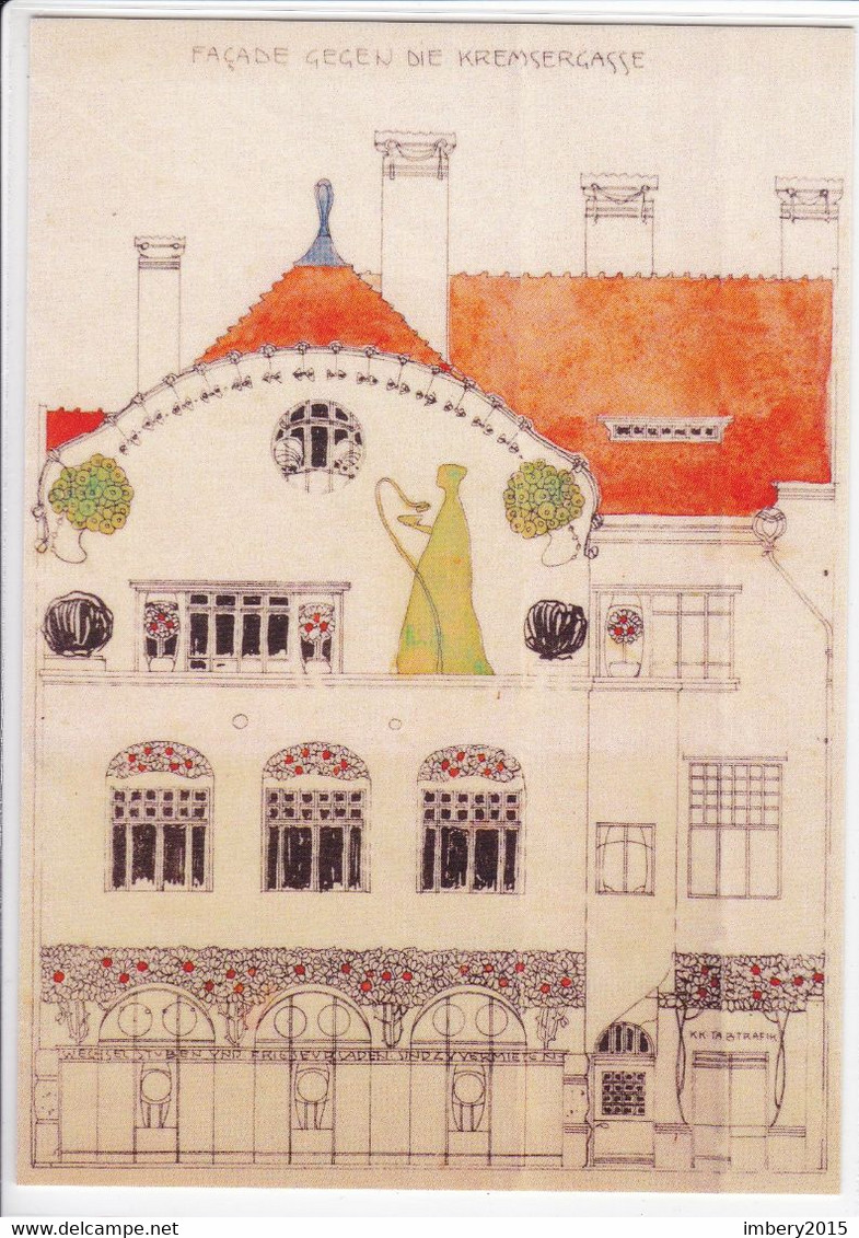 Ak St.Pölten, Einreichplan, Stöhr Haus, Kremser Gasse, Jugendstil Ansichtskarte - St. Pölten