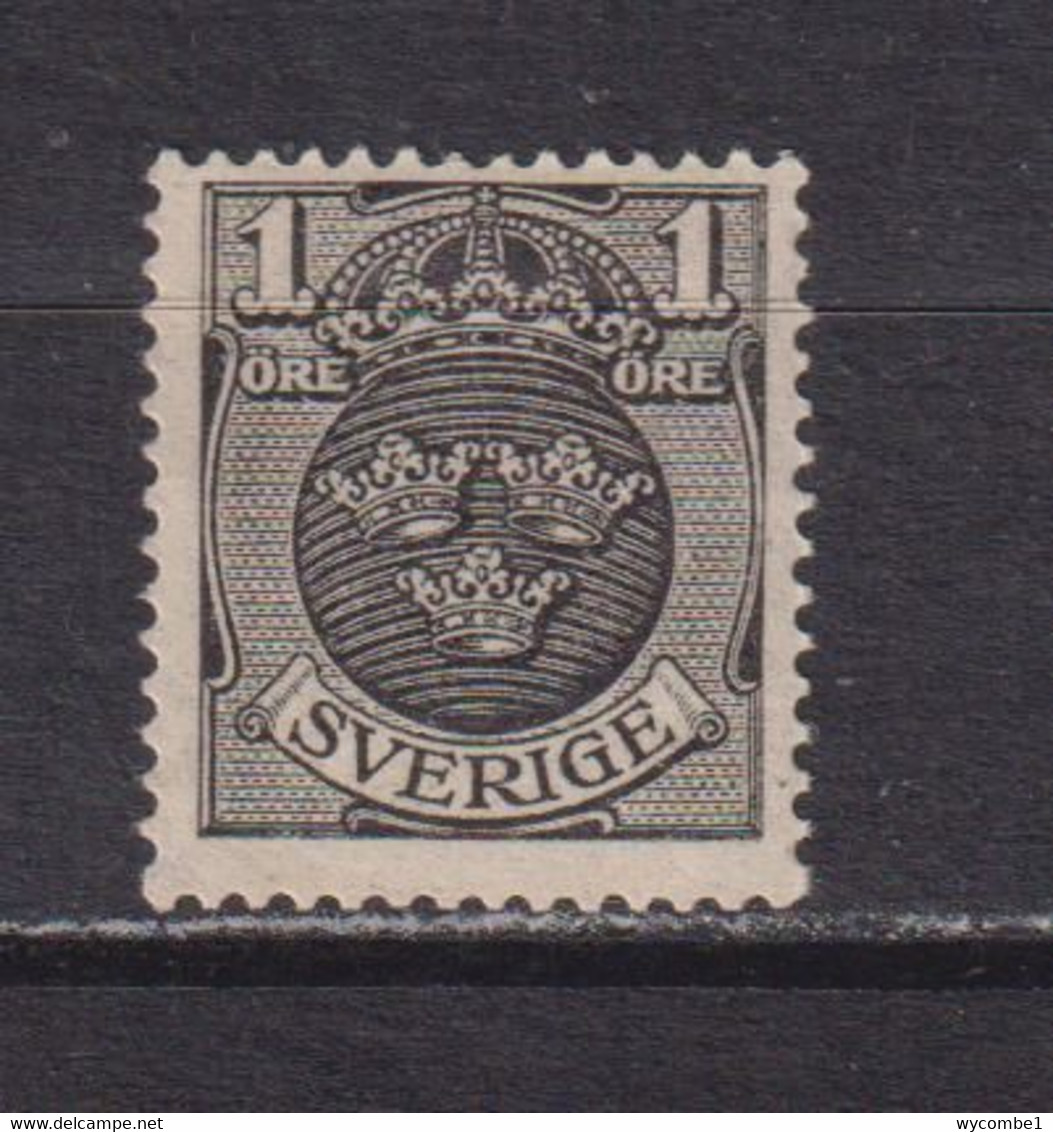 SWEDEN - 1911-19 Wm Wavy Lines 1o Hinged Mint - Ongebruikt