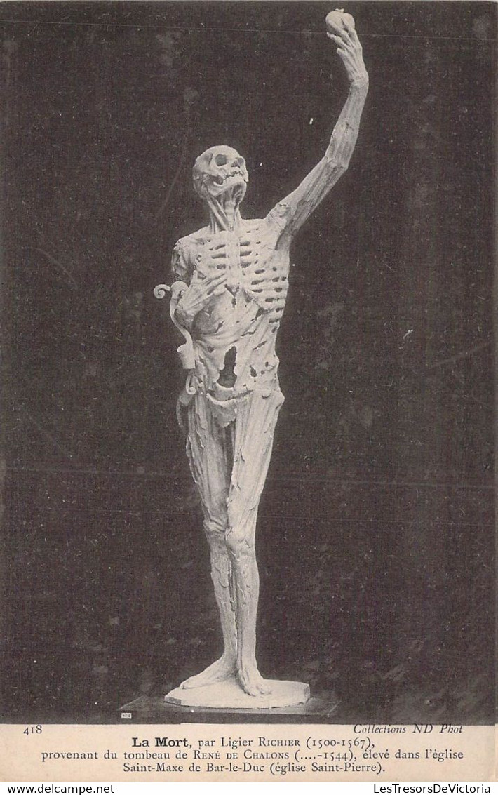 CPA - Sculpture - LA MORT - Ligier RICHIER Provenant Du Tombeau De René De CHALONS - église De Bar Le Duc - Sculpturen